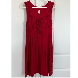 Maeve Anthropologie Red Dress